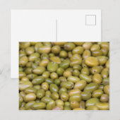 Close-up van groene olijven briefkaart (Voorkant / Achterkant)