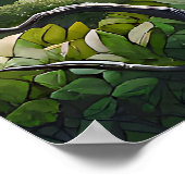 Close-up van het gezicht van de olifant, slagtande poster (Hoek)