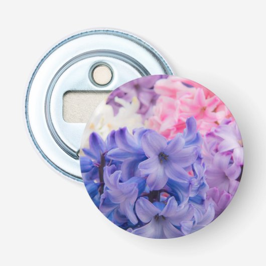 Close-up van Hyacint plant Button Flesopener (Voorkant)