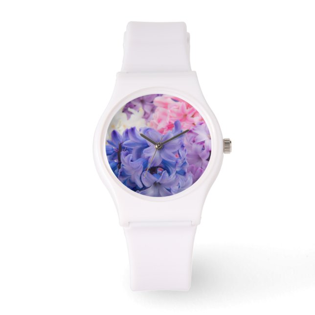 Close-up van Hyacinth plant Horloge (Voorkant)