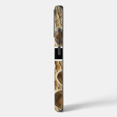 Close-up van ingewikkelde slangenhuidtextuur Case-Mate iPhone case (Achterkant / Links)