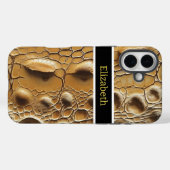 Close-up van ingewikkelde slangenhuidtextuur Case-Mate iPhone case (Achterkant (horizontaal))