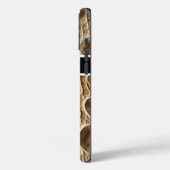 Close-up van ingewikkelde slangenhuidtextuur Case-Mate iPhone case (Achterkant / Links)