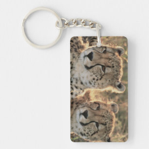 Close-up van jachtluipaarden sleutelhanger