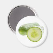 Close-up van komkommer magneet (Voorkant / Achterkant)