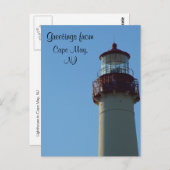 Close-up van Lighthouse Cape May, NJ Briefkaart (Voorkant / Achterkant)