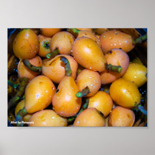 Close-up van Loquat-fruit Poster