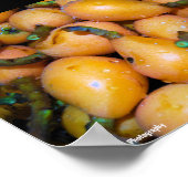 Close-up van Loquat-fruit Poster (Hoek)