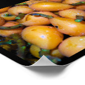 Close-up van Loquat-fruit Poster (Hoek)