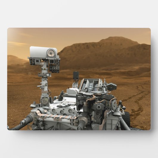 Close-up van Mars Curiosity Rover Fotoplaat (voorkant)