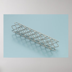 Close-up van medische stent poster