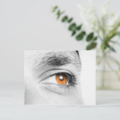 Close-up van menselijk oog briefkaart (Staand voorkant)
