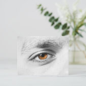 Close-up van menselijk oog briefkaart (Staand voorkant)