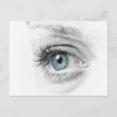 Close-up van menselijk oog briefkaart (Voorkant)