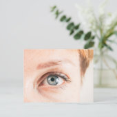 Close-up van menselijk oog briefkaart (Staand voorkant)