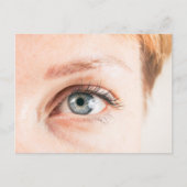 Close-up van menselijk oog briefkaart (Voorkant)