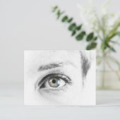 Close-up van menselijk oog briefkaart (Staand voorkant)