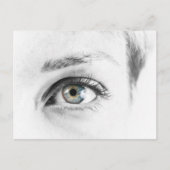 Close-up van menselijk oog briefkaart (Voorkant)