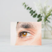 Close-up van menselijk oog briefkaart (Staand voorkant)