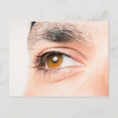 Close-up van menselijk oog briefkaart (Voorkant)