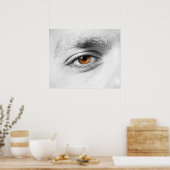 Close-up van menselijk oog poster (Keuken)