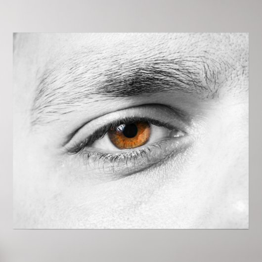 Close-up van menselijk oog poster (Voorkant)