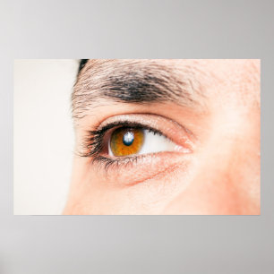 Close-up van menselijk oog poster
