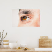 Close-up van menselijk oog poster (Keuken)