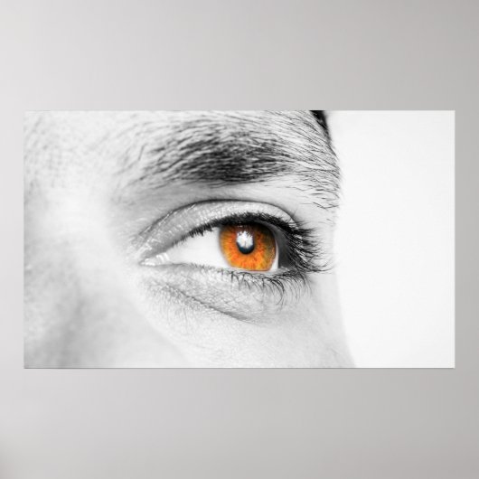 Close-up van menselijk oog poster (Voorkant)