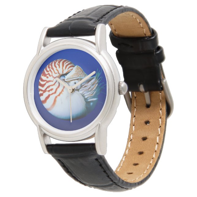 Close-up van Nautilus Horloge (Gekanteld)