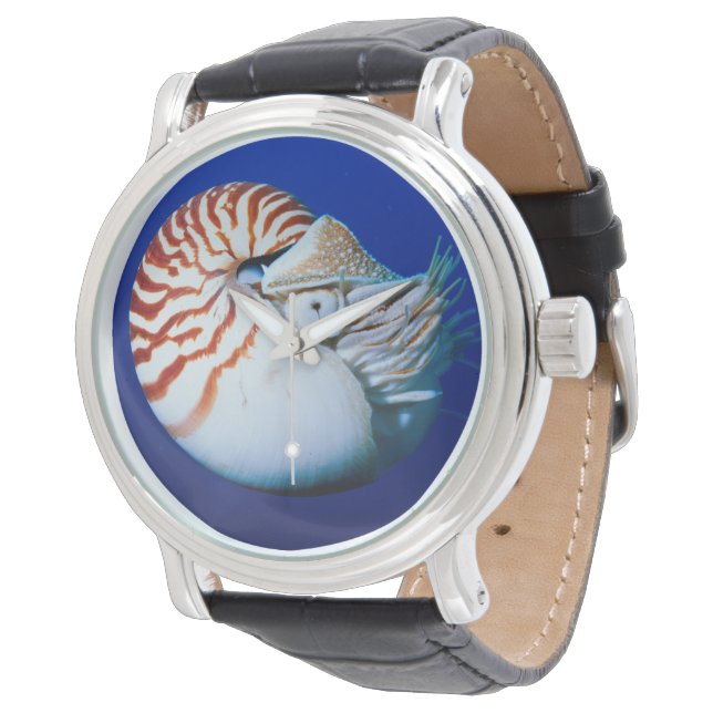 Close-up van Nautilus Horloge (Gekanteld)