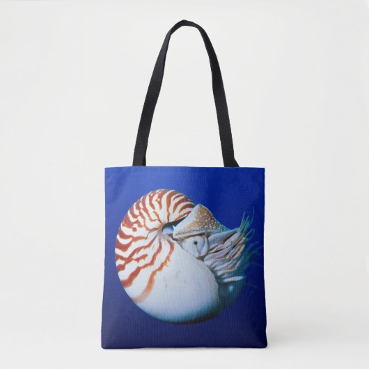 Close-up van Nautilus Tote Bag (Voorkant)