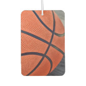 Close-up van Oranje basketbal Luchtverfrisser (Voorkant)