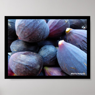 Close-up van paarse vijgenfruit poster