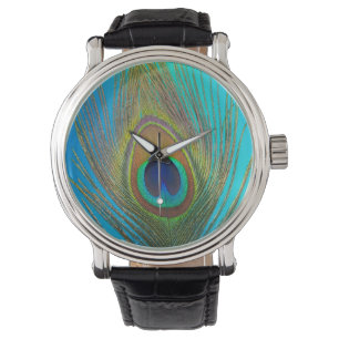 Close-up van pauwenveer horloge