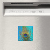 Close-up van pauwenveer magneet (Insitu (Vaatwasser))