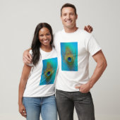 Close-up van pauwenveer t-shirt (Unisex)