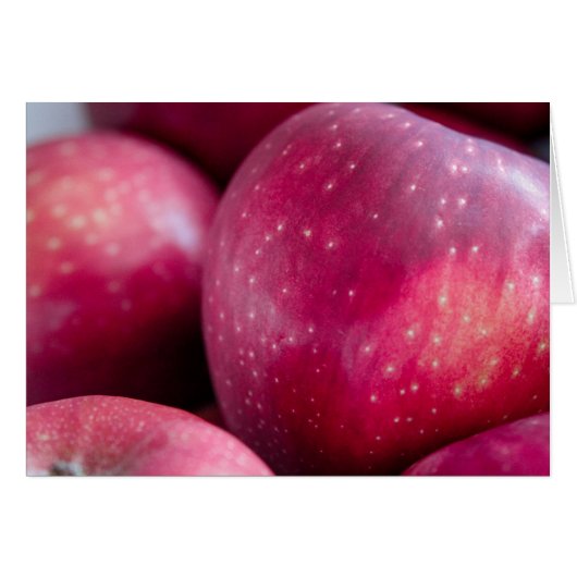 Close-up van rode appels Kaart (Voorkant Horizontaal)