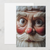 Close-up van Santa's verraste gezicht Kaart (Voorkant / Achterkant)
