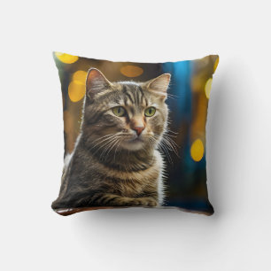 Close-up van Schattige kattenstaren Kussen
