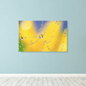 Close-up van spinnenweb met dauwdruppels canvas afdruk (Insitu (Houten vloer))