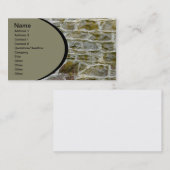 Close-up van stenen muur en mortel visitekaartje (Voorkant / Achterkant)