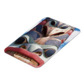 Close-up van totempaal in Sitka, Alaska, Verenigde Magneet (Linkerzijde)