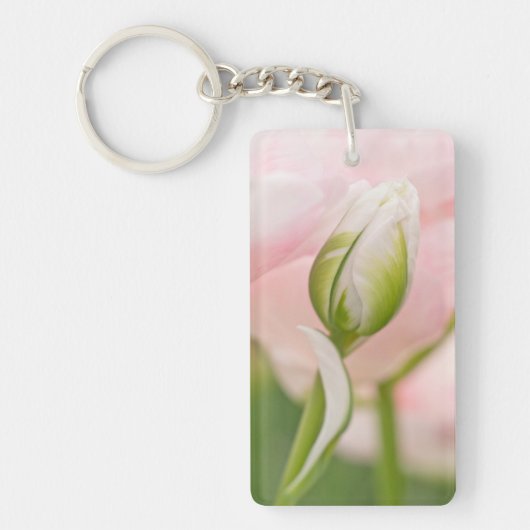 Close-up van tulp en knop sleutelhanger (Voorkant)