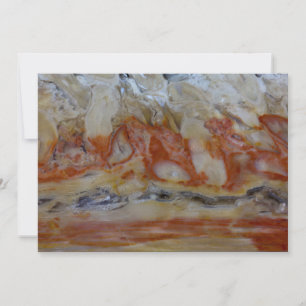 Close-up van versteend hout bedankkaart