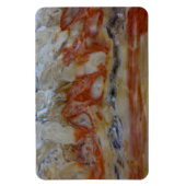 Close-up van versteend hout magneet (Verticaal)