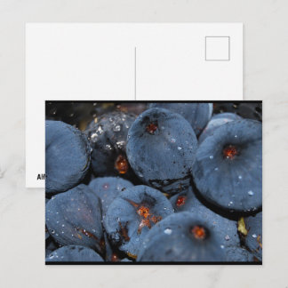 Close-up van vijgenfruit briefkaart