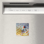 Close-up van visschubben magneet (Insitu (Vaatwasser))