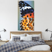 Close-up van vlinder vleugels canvas afdruk (Insitu (Slaapkamer))