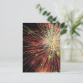 Close-up van vuurwerk briefkaart (Staand voorkant)
